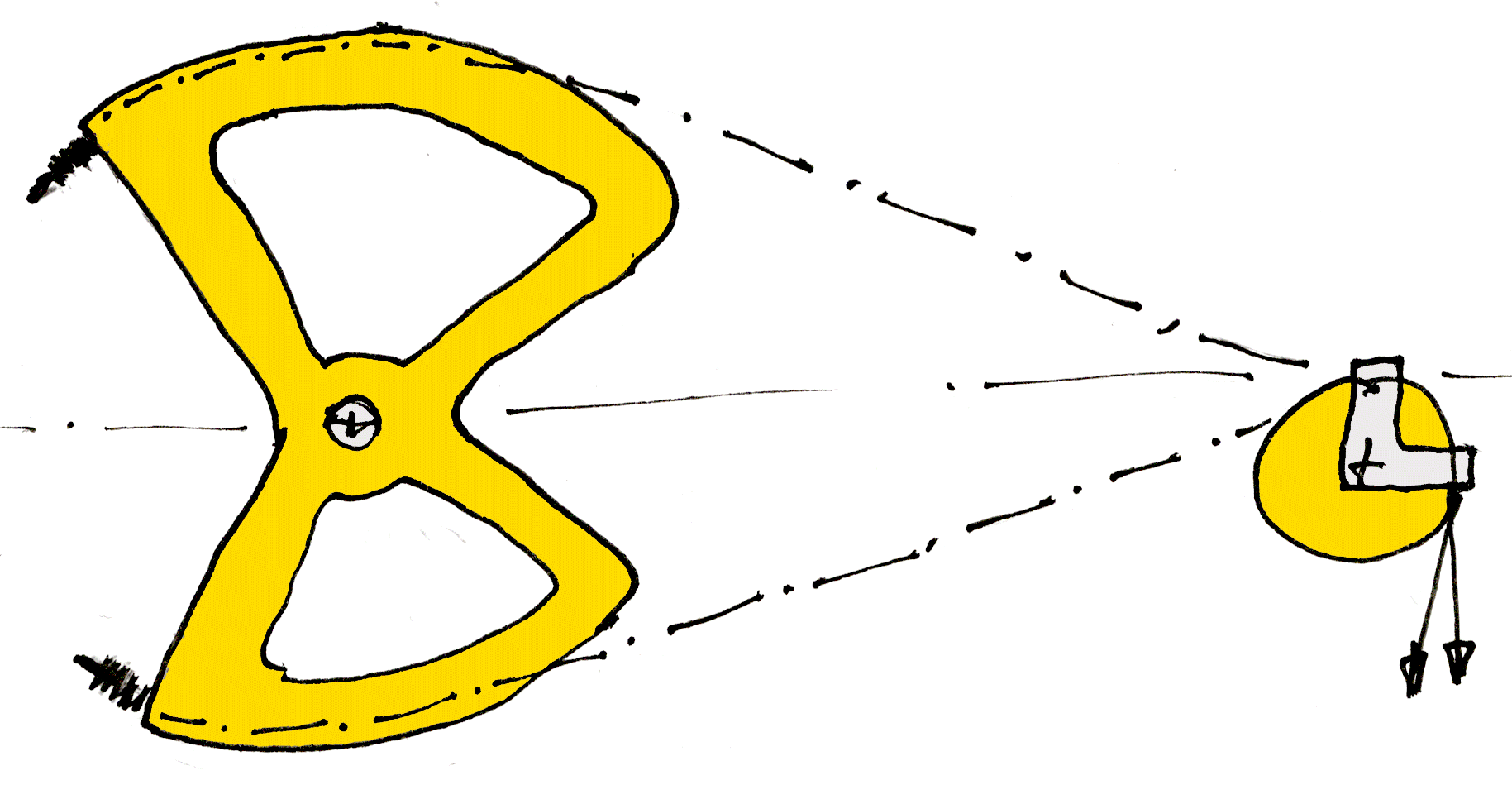 Cable quadrant